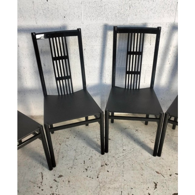 Vintage Laquered Dining Chairs, 1980s, Set of 6 For Sale - Image 15 of 16