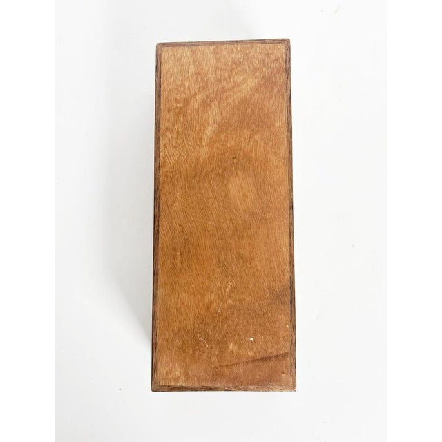 Rectangular Wooden Box with Marquetry Decoration, France, 1950 For Sale - Image 9 of 12