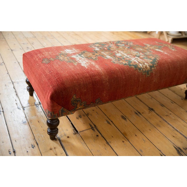 Antique Rug Fragment Ottoman Coffee Table Chairish