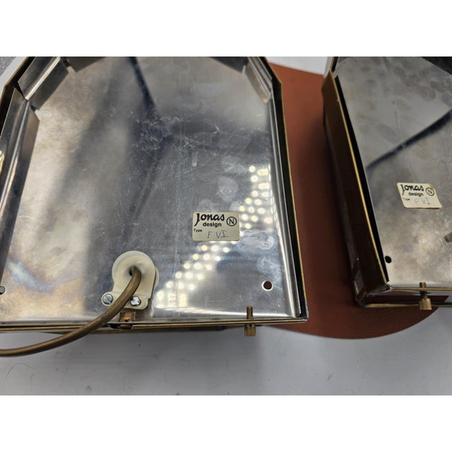 Metal Brass Wall Lamp by Jonas Design, 1970s For Sale - Image 7 of 8