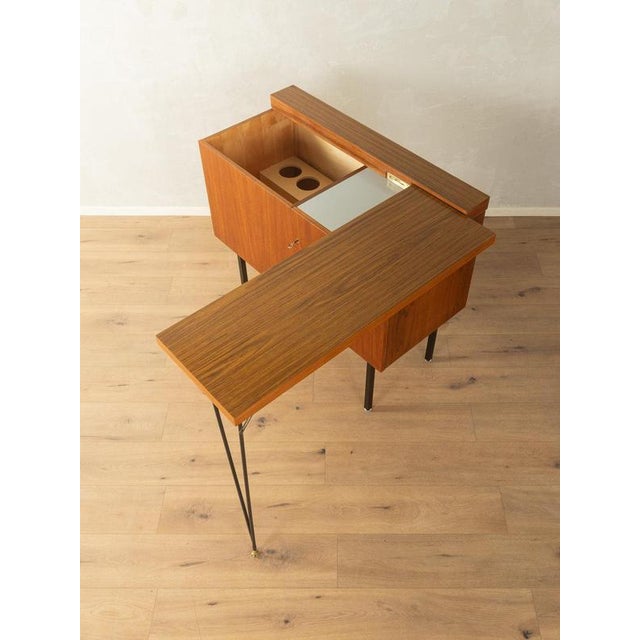 Vintage Walnut Home Bar, Germany For Sale - Image 9 of 17