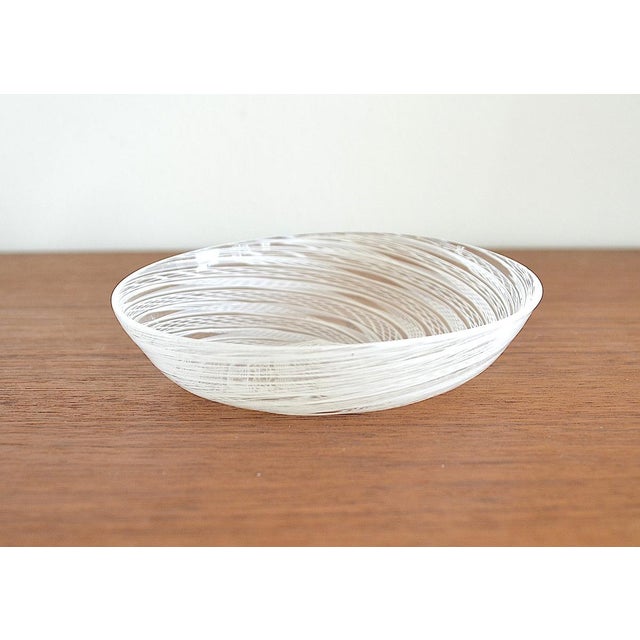 1950s Murano Glass Bowl in Zanfirico Latticino Technique For Sale - Image 5 of 7