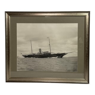 Photograph of J.P. Morgan's Yacht Corsair on Sea Trials For Sale