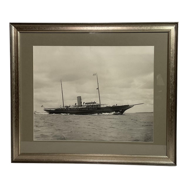 Photograph of J.P. Morgan's Yacht Corsair on Sea Trials For Sale