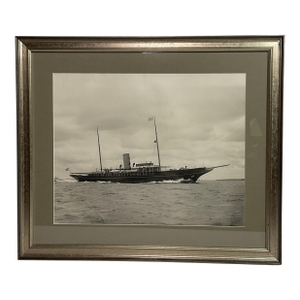 Photograph of J.P. Morgan's Yacht Corsair on Sea Trials