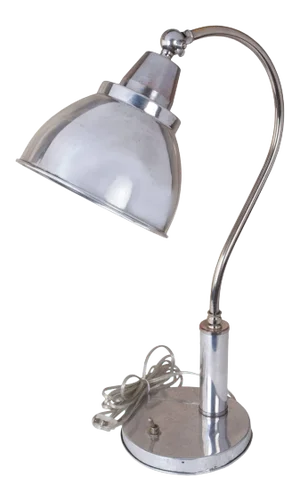 Mid-Century Modern Nautical Chrome Ship's Adjustable Table Lamp