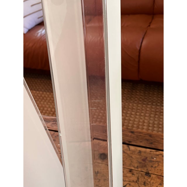 1990s Pablo Designs San Francisco Frosted Lucite Architectural Table Lamps - a Pair For Sale - Image 11 of 12