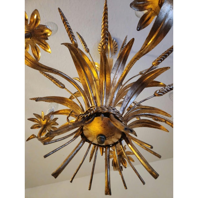 Vintage 5-Light Florentine Chandelier, Italy, 1960s For Sale - Image 13 of 18