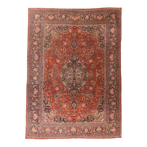 Vintage Persian Kashan Rug 8'10'' X 12'2''