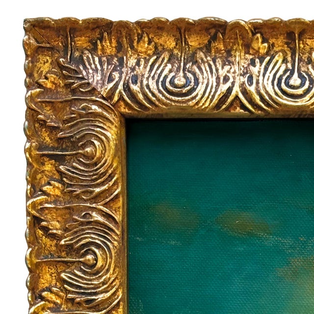 Various Artists Contemporary Plein Air "Clouds and Sky" Oil Painting in Vintage Gold Frame For Sale - Image 4 of 6