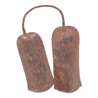Bamileke Double Gong Sculpture For Sale