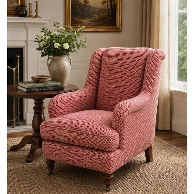 O’Henry House Rolled Arm George Smith Style Upholstered Chair For Sale - Image 9 of 9