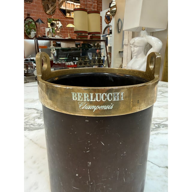 Italian Vintage Italian Champagne Ice Bucket For Sale - Image 3 of 8