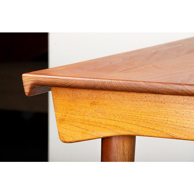 Brown Large Model 542 Extendable Table in Teak by Inger Klingenberg for France & Son, 1960s For Sale - Image 8 of 18