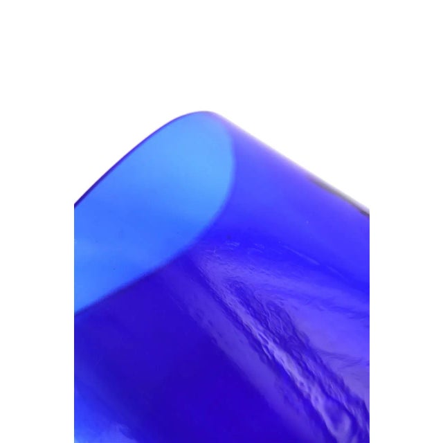 1980s Vintage Danish Modern Glass Vases by Anker Iversen, Set of 2 For Sale - Image 5 of 10