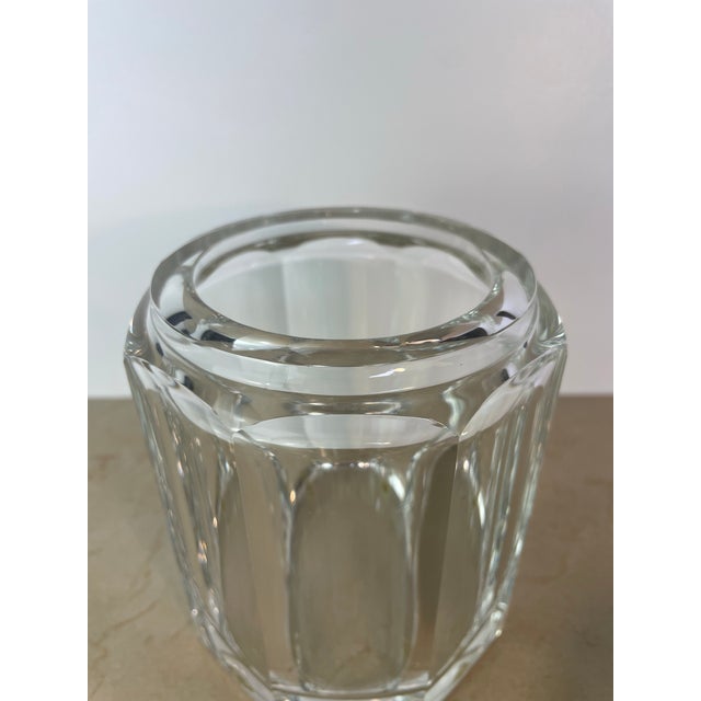 Mid 20th Century Vintage Plata Lappas Faceted Crystal Jar With Silverplate Lid, Argentina For Sale - Image 5 of 9