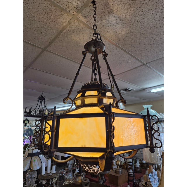 Metal Marakesh 4 Light Iron Pendant Chandelier For Sale - Image 7 of 11