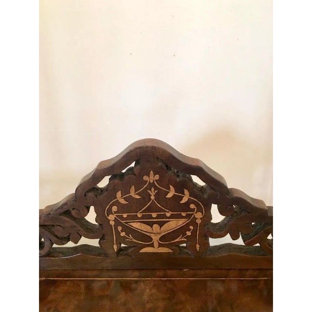 Brown Antique Victorian Inlaid Burr Walnut Whatnot For Sale - Image 8 of 11