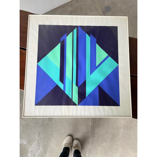 After Vasarely, Composition, 1970s, Lithograph For Sale - Image 12 of 12