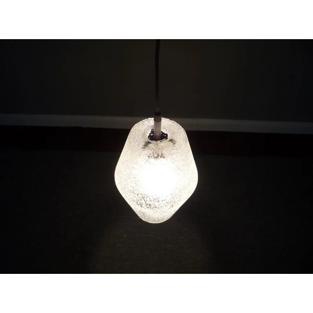 Glass Mid-Century Glass Pendant Lamp, 1960s For Sale - Image 7 of 10