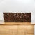 Large Chinese intricately carved wall panel from a single thick wood plank depicts cultural fine art scenes; calligraphy,...
