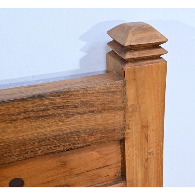 Mid 20th Century Colonial Varangue Bench in Teak, 1950s For Sale - Image 14 of 18