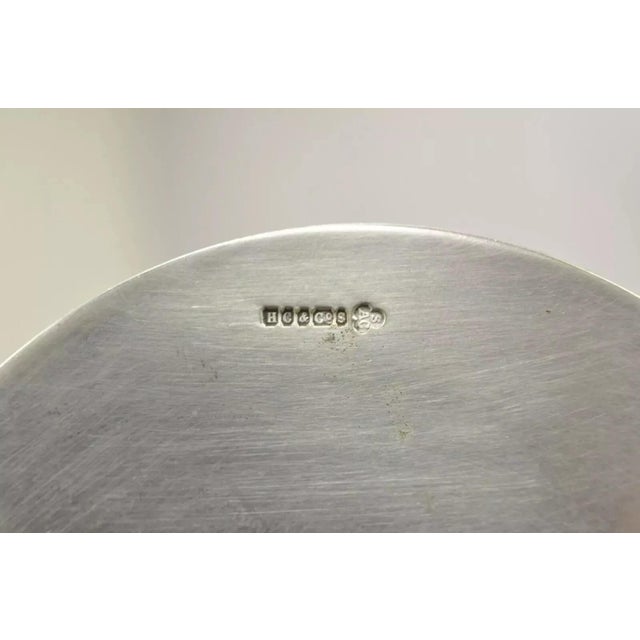 Wood Antique H.C. & C. English Silver Plate and Oak Biscuit Barrel With Lid and Liner For Sale - Image 7 of 12