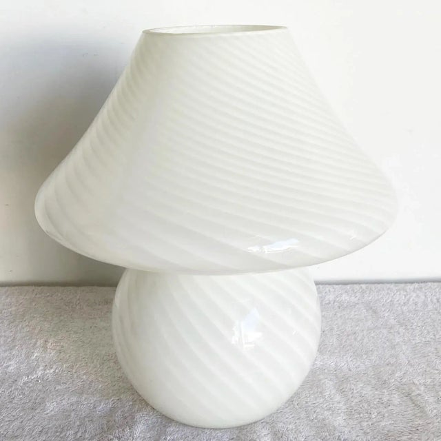 Postmodern Postmodern Italian Murano Mushroom Table Lamp For Sale - Image 3 of 8