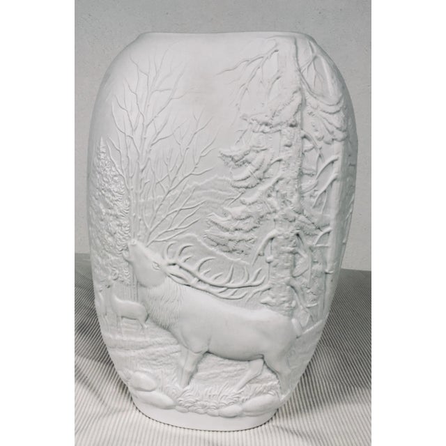 1980s Traditional Kpm Bisque Porcelain Vase For Sale - Image 11 of 11