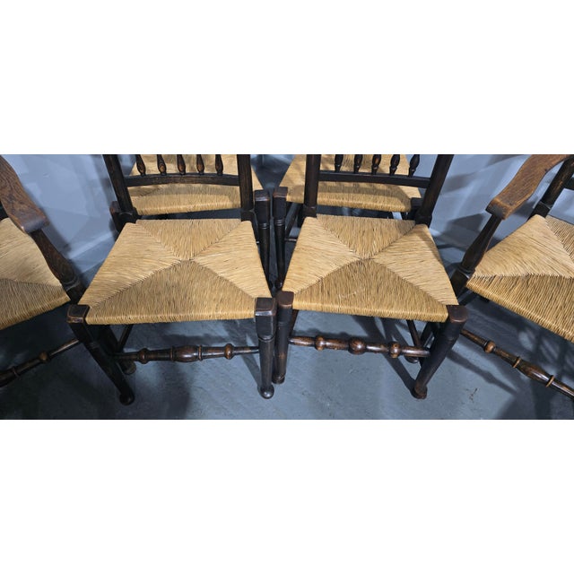 Harlequin Kitchen Dining Chairs, 1880, Set of 8 For Sale - Image 10 of 16