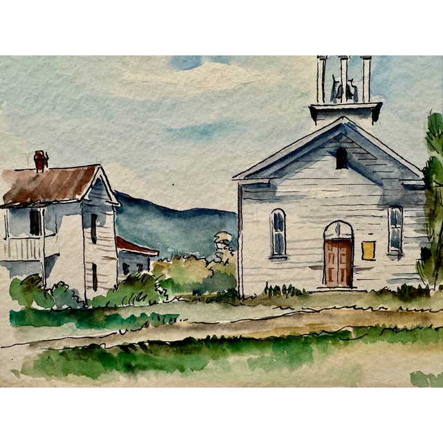 Original watercolor on paper by Henry Emil Salloch, also known as Heinz Emil Salloch, the German-born American artist and...