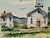 Original watercolor on paper by Henry Emil Salloch, also known as Heinz Emil Salloch, the German-born American artist and...