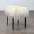CB2 Cb2 Sheepskin Stool For Sale - Image 4 of 7