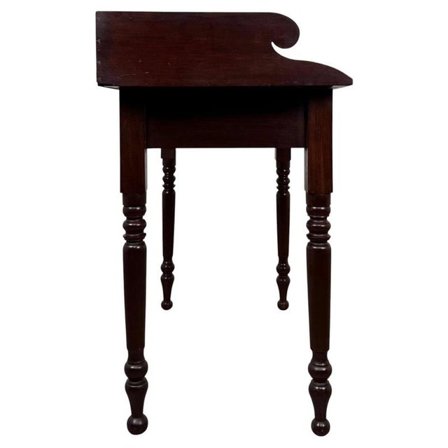 19th Century Antique Victorian Mahogany Writing Table For Sale - Image 6 of 12