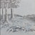 1970s Mid Century Blue Landscape Painting | Framed Original Artwork For Sale - Image 5 of 9