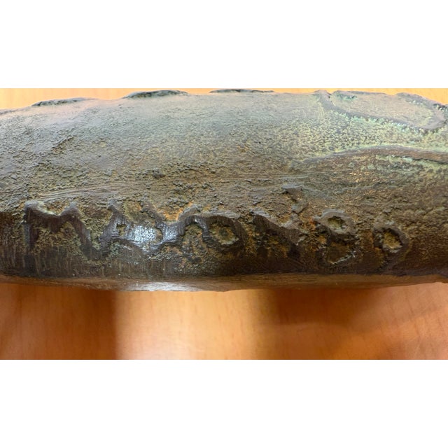 Metal Circa 1989 Stephen Maxon "Taxi Trout", Signed + Titled For Sale - Image 7 of 12