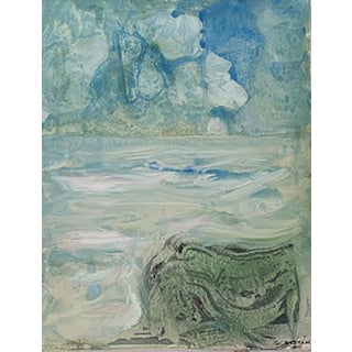 Emil Bisttram "The Transcendental Landscape" Painting For Sale