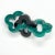 Contemporary Malachite and Black Resin Chain Link Decor For Sale - Image 3 of 3