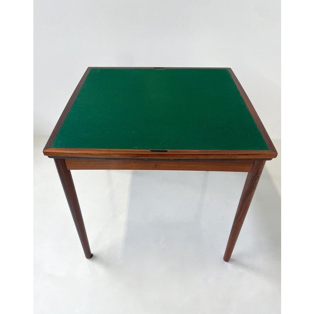 Brown Mid-Century Scandinavian Game Table, 1960s For Sale - Image 8 of 11