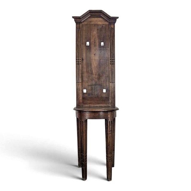 Brown Louis XVI Style Walnut Fountain Stand For Sale - Image 8 of 8