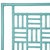 David Francis Finn Platform Bed Queen - Turquoise For Sale - Image 4 of 12