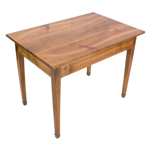 Antique Biedermeier Walnut Table For Sale - Image 5 of 7