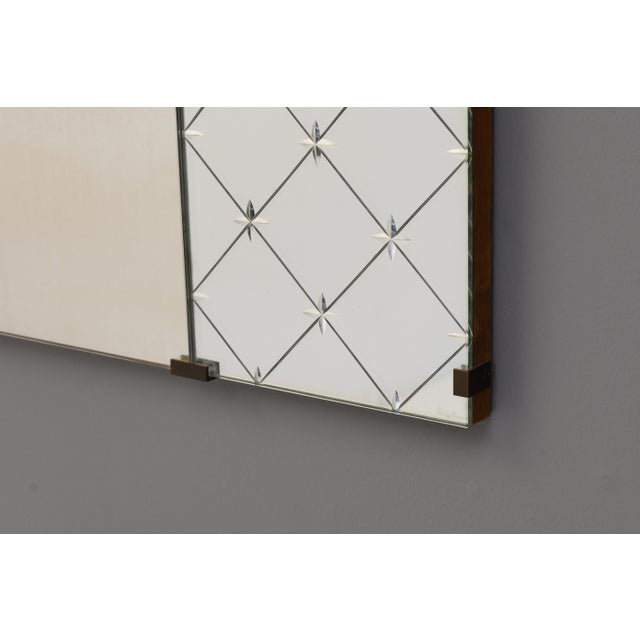 Vintage Frameless Mirror, 1940 For Sale - Image 6 of 7