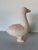 Vintage Handcrafted Ceramic Duck Sculpture in Soft Pink & Cream For Sale - Image 11 of 12