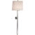 Modern Thomas O'Brien for Visual Comfort Signature Edie Baluster Sconce in Polished Nickel with Natural Paper Shade For Sale - Image 3 of 3