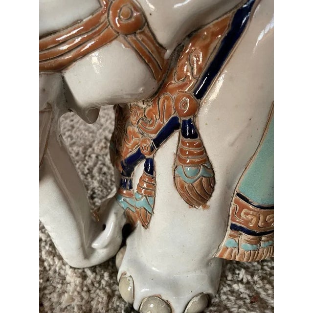 Elephant Plant Door in Ceramic For Sale - Image 5 of 7