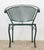 Mid-Century Modern Pair of Late 20th Century Green Mesh Wrought Iron Patio Chairs For Sale - Image 3 of 14