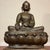 Traditional Large Nepalese Bronze Seated Buddha Sculpture Statue For Sale - Image 3 of 18