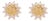 Natural Sapphire Diamond Stud Earrings 14k Yellow Gold 2 TCW Certified For Sale