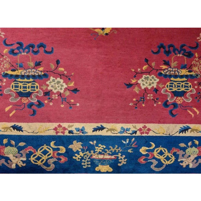 Textile Chinese Art Deco Rug For Sale - Image 7 of 11